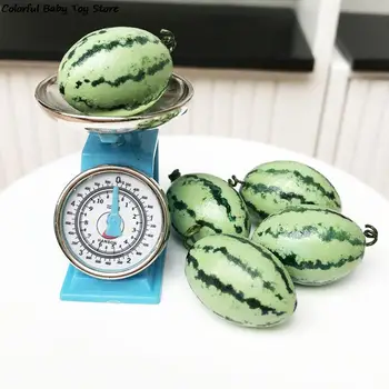 1 buc Mini Fructe Rășină Artificială Pepene verde Statuie Pentru casă de Păpuși Decor