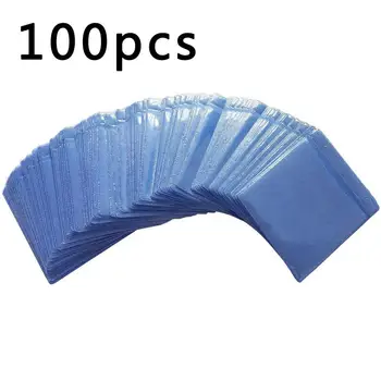100 Buc/set de Plastic, CD-uri Și DVD Mâneci Gros Non-Țesute față-Verso Pentru CD-uri Și DVD Disc, Folder de Stocare de Caz Organizator