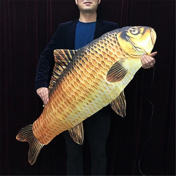 2019 Noi FISM Magic Jumbo Pește Apar Pește (130cm) Trucuri de Magician Pește Apar Din Aer Amuzant Etapă Iluzii Gimmick