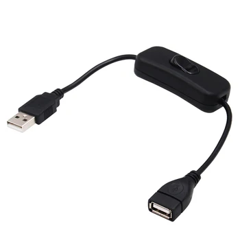 28cm Cablu USB cu Comutator ON/OFF, Cablu de Extensie de Comutare pentru USB, Lampa USB Fan Linia de Alimentare cu Energie Durabil VÂNZARE FIERBINTE Adaptor