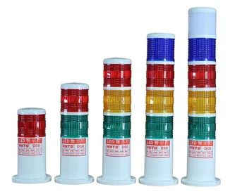 3 culori Industriale Turn de Semnal de Siguranță Stiva de Alarmă Lumina lampa LED Rosu Verde Galben Lampă cu LED-uri de plastic de interior 3 straturi Tip Butoi