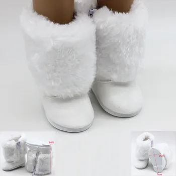 43cm Inaltime Păpuși Zăpadă Cizme Pantofi de 18 inch Papusa Iarna Firulescu Pantofi Papusa Accesorii