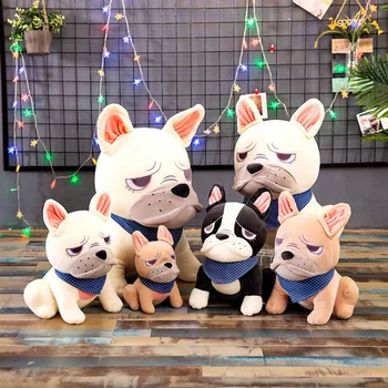 Bulldog Jucărie De Pluș Drăguț Papusa De Plus Desene Animate Drăguț Câine De Pluș Moale De Pluș Umplute De Animale Pernă De Pluș Jucărie Pentru Băieți Și Fete Ziua De Nastere Cadouri