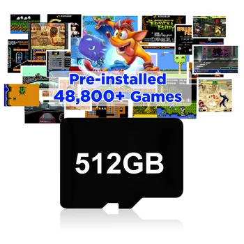 Carte de joc Cu 48800+Retro Joc De 70+Emulatoare Pentru PSP/PS1/MAME/NES Jocuri Card TF Pentru Joc Consola TX3 Mini Și S905W TV Box