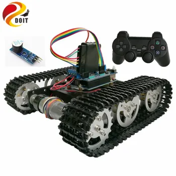 Control Wireless Inteligent RC Kit Robot De PS2 Joystick Rezervor Șasiu Auto Cu Motor arduino Shield DIY Joc Playstation
