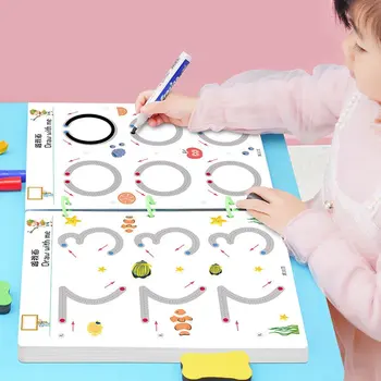 Copiii Montessori Jucării Matematica Forma De Potrivire Joc De Cărți Pentru Copii Desen Creion De Tabletă De Control Mână De Formare Jucarii Educative Pentru Copii