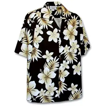 De Vânzare la cald Bărbați Cubanez Camasa Hawaii Imprimare de Flori de Vara Maneca Scurta Camasa pentru Barbati Plus Dimensiune pentru Bărbați Și Femei