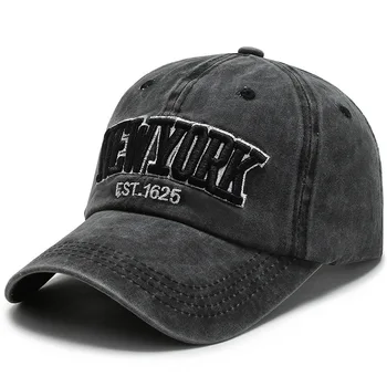 De înaltă calitate unisex spălat 100% bumbac NEW YORK 1625 broderie casual hip-hop pălărie de epocă tata pălărie de sport în aer liber capac
