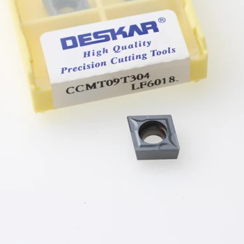 DESKAR CCMT060204 CCMT09T304 CCMT120404 LF6018 Strung CNC de Tăiere de Tăiere Instrumente de Cotitură Insertii Carbură Pentru Oțel Inoxidabil