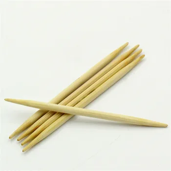 DoreenBeads Bambus Ace de Tricotat Naturale Dublu Subliniat Mână Cusut, Croșetat Cârlig Țese Ambarcațiuni NOI 6/ 4.0 mm,10 cm lungime,5PCs
