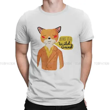 Fantastic Mr Fox Pentru că eu sunt Un Animal Sălbatic Tricou Grafic Bărbați Bluze Vintage Punk Vara Haine de Bumbac Harajuku Tricou