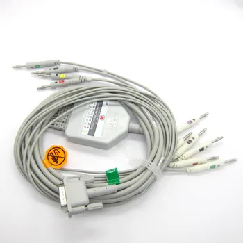 HP EKG cablu cu 10 leadwires Populare EKG prin CABLU,Banana4.0