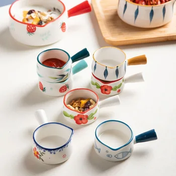 Mini Ceramice Lapte Ceașcă Frișcă Cana Multifunctionala Condimente Vase Mici De Ceramică Cafea Cu Lapte Ulcior Sos De Otet Cu Maner