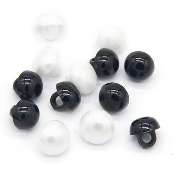 Mini Ochi de Animale din Plastic DIY Perla Neagra Butoane Rotunde Ciuperci Bombat Papusa Cusut Manual Ocular Jucărie Accesorii en-Gros