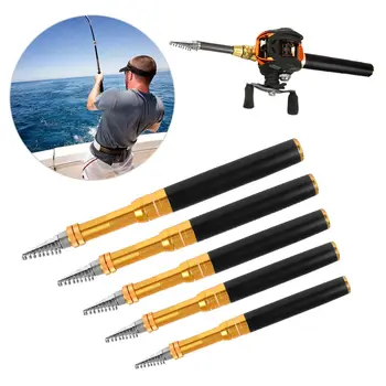 Mini Ultralight Buzunar Pen Călătorie Flux De Mână Pol De Crap, Feeder Pescuit Telescopic Tijă De Pescuit