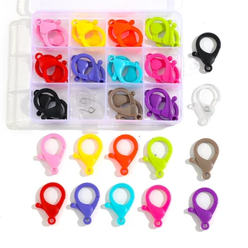 Multicolor Incuietoare Homar Cârlige Set End Conectori de Plastic Constatările de Bijuterii Accesorii pentru BRICOLAJ Pandantive Bijuterii Cutie