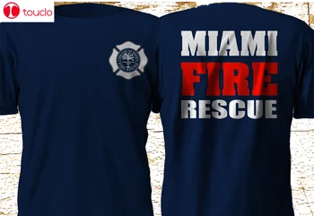 Noi Miami Foc de Salvare Pompieri Pompier Marinei T-Shirt S-4Xl