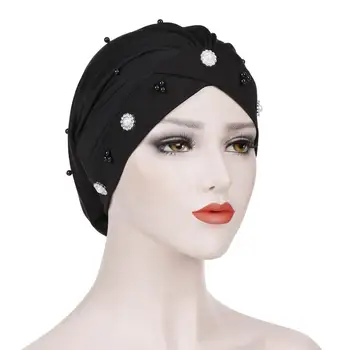 Nouă Femei Șirag de mărgele Matasoasa Cruce Turban Pălărie Bandane Eșarfă Cancer Chimioterapie Căciuli Cap Pălării Headwrap Accesorii de Par