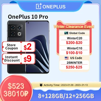 OnePlus 10 Pro 10pro 5G Smartphone 256GB 12GB Snapdragon 8 Gen 1 telefoane mobile de Încărcare Rapidă