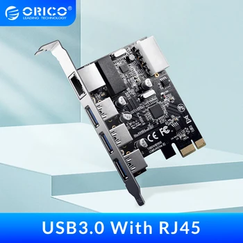 ORICO USB3.0 PCI Express Card de Expansiune de Tip c Port de Rețea Gigabit Rj45 Expansiune pentru Mac, Windows, Linux