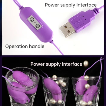 Ouă vibratoare Glont Vibrator Jucarii Sexuale pentru Femei USB Vibratoare 12 Frecvență G-spot Masaj Adulți de sex Feminin Produs