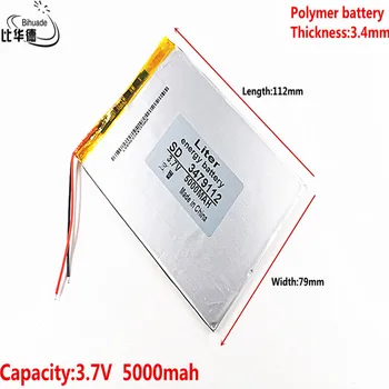 Polimer baterie de 9 inch tablet internă a bateriei built-in baterie reîncărcabilă 3.7 V 5000 mah 3479112 transport gratuit
