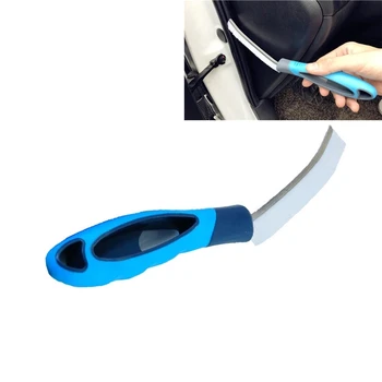 Portabil de Culoare Albastru Pentru Automobile, Ferestre, Uși de Etanșare Benzi de Perii de Curățare Multifuncțional de Mână Groove Decalaj Instrumente de Curățare