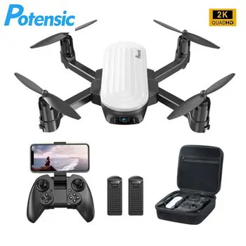 Potensic P6 Elfin FPV Drona cu 2K WiFi Camera HD Video Live RC Pliabil Quadcopters Traiectoria de Zbor Ușor Selfie Incepator