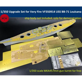 Scara 1/350 PE Upgrade Set pentru Foc Foarte VF350914 USS BB-71 Louisana Battleship Model TMW00104