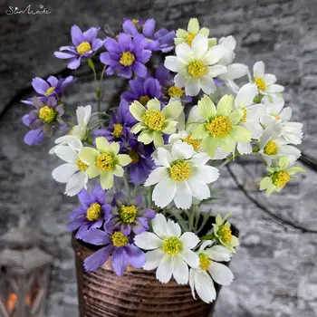 SunMade Romantic Galsang Ramură De Flori Matase Flori Artificiale Acasă Decorare Nunta Flores Artificales Violet Flore