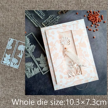 XLDesign Ambarcațiuni de Metal stencil mucegai Moare de Tăiere 2 buc flori, frunze decor album mor reduceri Album Carte de Hârtie Ambarcațiuni Relief