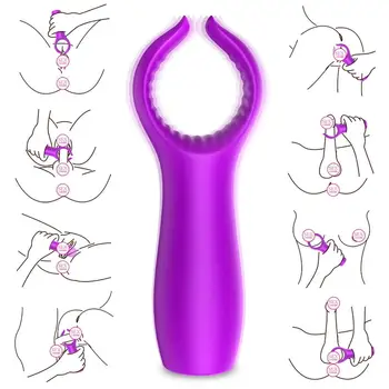 YEMA Vibratoare Inel Vibrator pentru Adulti Jucarii Sexuale pentru Femei Cuplu Jucarii Sexuale Penis artificial Clitoris, punctul G Pizde Vibratoare Glonț Mini